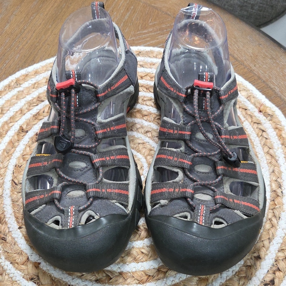 Keen Womans Newport H2 Sandals Grey/ Coral Size 8.5 - Picture 5 of 11
